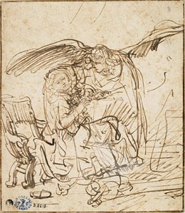 Rembrandt Annunciatie Museum Besancon(1)